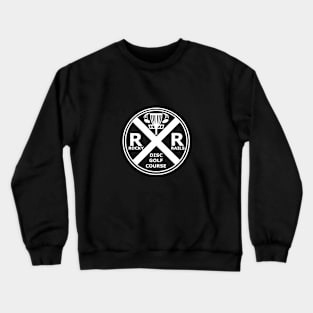 ROCKY RAILS DISC GOLF COURSE WHITE LOGO Crewneck Sweatshirt